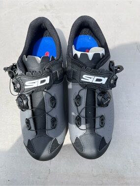 Sidi Dominator 10 MEGA MTB Shoes Black/Grey Synthetic EU 44 Dial Buckle